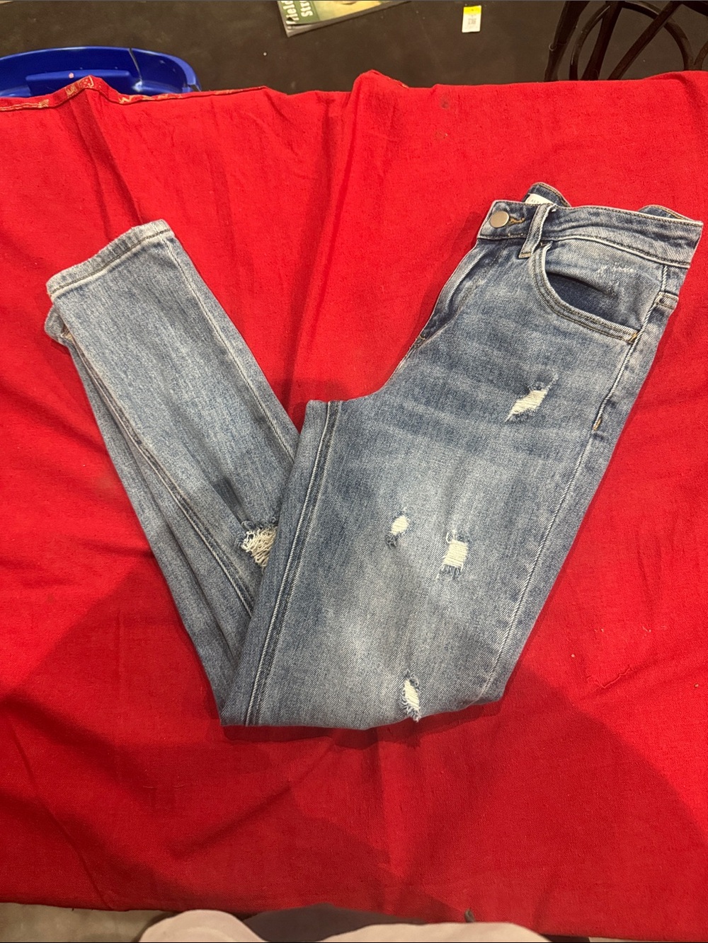 Altar'd State Light Blue Distressed Skinny Jeans